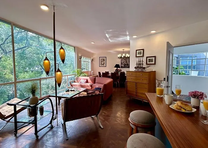 Deco House With Park View Rooftop * Mexico City